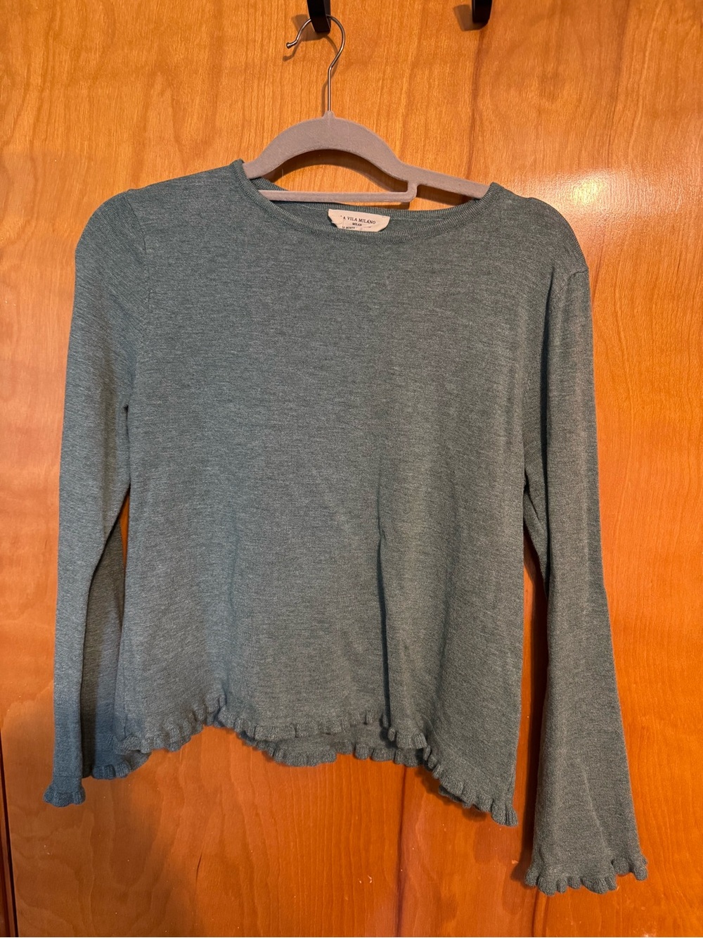 Ruffle hem sweater